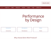 Tablet Screenshot of deniswick.com